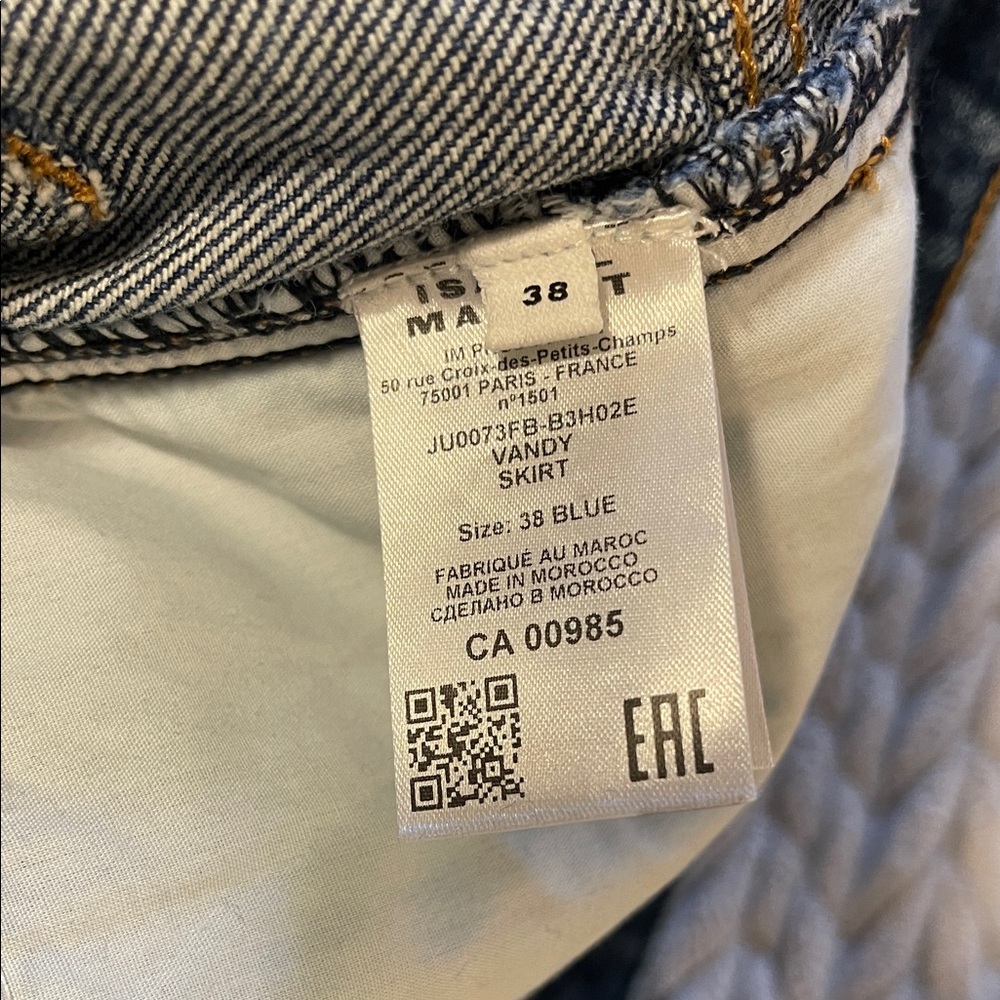 Isabel Marant Dark Blue Denim Button-Front Midi Skirt - Picture 9 of 10